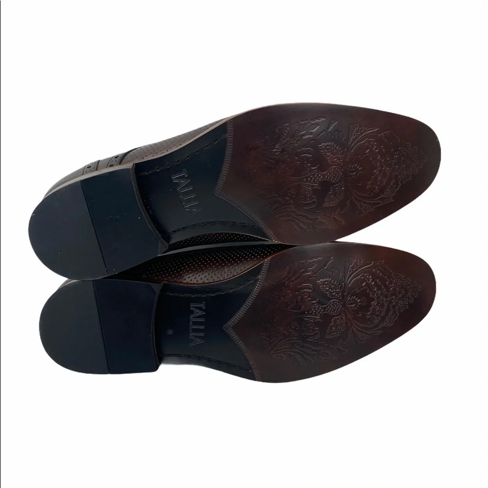 Tallia Vito Cap Toe Lace-Up Brown Oxford Shoes